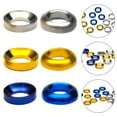 thumbnail image 3 of MYG Titanium M6 Concave Convex Washer Bicycle Bike Disc Brake Caliper Bump Gasket, 3 of 3