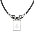 thumbnail image 1 of collar a mano colgante de cuerda de cuero Unbranded M, 1 of 3