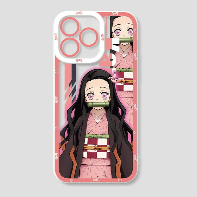 Demon Slayer Cute Inosuke Nezuko Muichirou Phone Case For IPhone 16 11 12 13 14 15 Pro Max Plus XR X XS Max 8 7 6 6S PLUS Clear S7971 For iPhone 12 ProMax