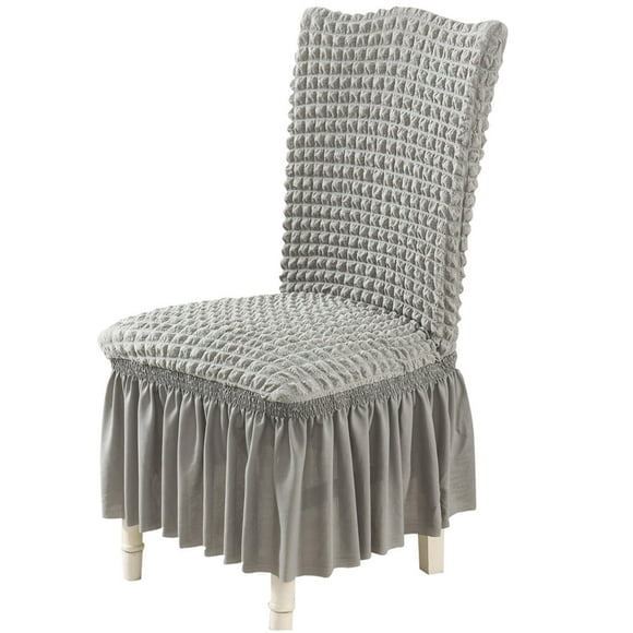 LEEYNEER Stretch Plaid Bubble Chair Slipcovers for Dining Chairs Home Textiles 95% Polyester 5% Spandex Super Stretchy Fabric 45-60cm Back Height Modern Design from Stains and Scratches H