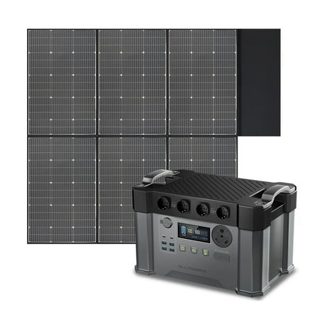 

Portable Power Station 2400W 600W Foldable Solar Panels 4 2400W AC Sockets Suitable RV Camping Family Emergency Travel