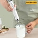 thumbnail image 3 of Espumador de leche eléctrico portátil recargable con batidor de acero inoxidable de 3 velocidades para café, latte, capuchino y chocolate caliente. blanco, 3 of 9