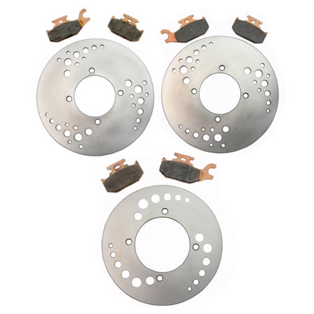 Front Rear Brake Rotors & Pads for Can-Am Outlander Max 400 STD 4x4 - 2009 2010