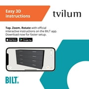 Tvilum Loft 8 Drawer Double Dresser for Adults, Truffle
