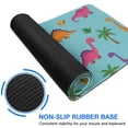 thumbnail image 6 of Long Mouse Pads for Desk,Light Blue Dinosaur Palm Pattern Desk Mats on Top Of Desks, Desk Mouse Pad Extra Large with 3mm Non-Slip Base and Stitched Edge for Gaming,Office,Work,Home 31.5"x11.8", 6 of 6