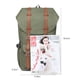 thumbnail image 2 of KAUKKO School Travel mochila para universidad flexible con portátil para 15",22L(Nylon/Verde) KAUKKO  EP5green, 2 of 5