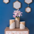 thumbnail image 2 of Zuo 3 Piece Honeycomb Candle Holder in Gold, 2 of 6