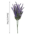 thumbnail image 3 of Nomeni Clearance Household Imitation Artificial Lavender Flowers Bouquet Plastic Purple Lavender for Wedding Home Decor Office Garden Patio Decoration, Home Decor Clearance Sale Purple, 3 of 9