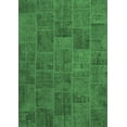 thumbnail image 1 of Ahgly Company Indoor Rectangle Patchwork Emerald Green Transitional Area Rugs, 5' x 8', 1 of 4