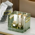 thumbnail image 3 of [] 6pcs Transparent Makeup Organizer Desktop Storage Box with Non-slip Mats Vanity Organizer Cosmetic Storage Organizer Mini Desk Storage Basket for Office Bathroom, 3 of 6