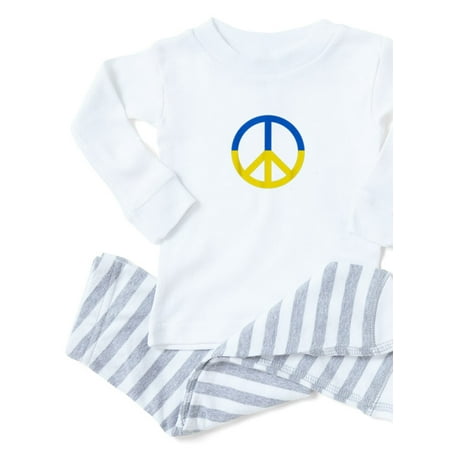 

CafePress - Peace For Ukraine Lover I Stand With Ukrai Pajamas - Toddler Long Sleeve Pajama set