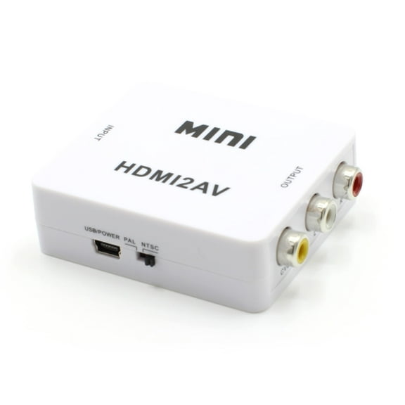 HDMI to RCA (AV Composite) Converter (Digital to Analog Converter) - Converts...