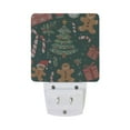 thumbnail image 5 of Yayeee LED Night Light for The Home Plug in With Light Sensors 2 Pack, Brown Christmas Gingerbread, 5 of 6
