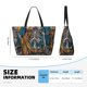 thumbnail image 4 of Disketp Coffee-Drinking Skull Bolsa de Playa de Gran Capacidad, Bolso Impermeable y a Prueba de Arena para Mujer, Ideal para Playa, Piscina y Natación, 4 of 7