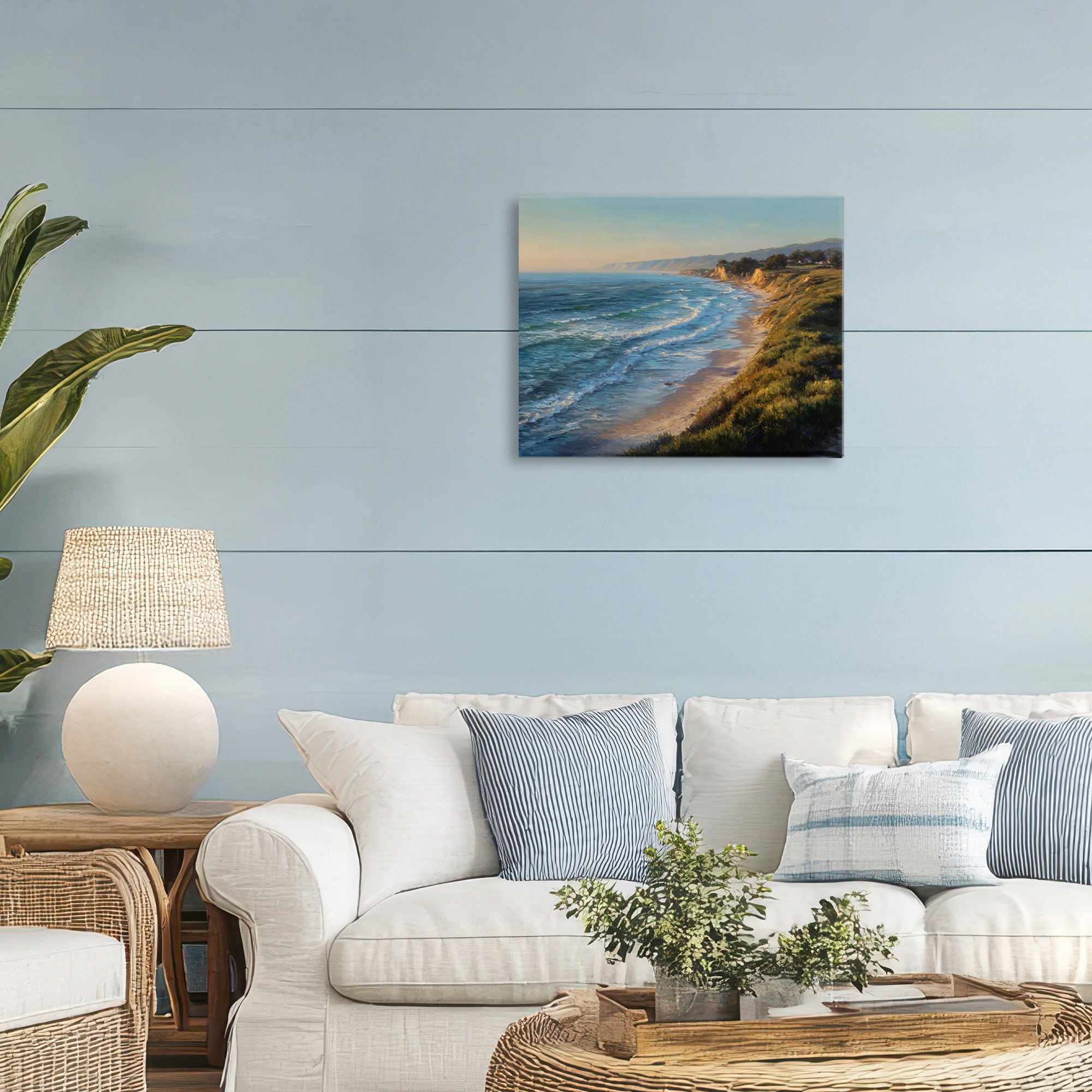 Stupell Industries Rounded Coastline View Canvas Wall Art, design by Franklyn Gregory
