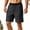 (Fashion 100)Black, variant on Aimik Men's Athletic Shorts Contrast Wide Waistband Drawstring Lightweight Summer Shorts for Jogging Training Daily Gym Sports