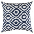 thumbnail image 2 of TreeWool (Pack of 2) Ogee Ikat Accent Decorative Cotton Throw Pillow Covers (18 x 18 Inches, Navy Blue), 2 of 6