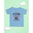 thumbnail image 3 of Smartprints Infants Graphic Bodysuit - I Got My Attitude - Regular Fit 100% Cotton, 3 of 4