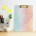 thumbnail image 2 of FORMRS Acrylic Clipboard with Low Profile Clip Standard A4 Letter Size, 12.5" x 9", Wavy Striped, 2 of 8