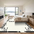 thumbnail image 3 of ODIKA 8'x10' Machine Washable Non-Slip Area Rug, Geometric White High Traffic Rug, White, 1042882, 3 of 7