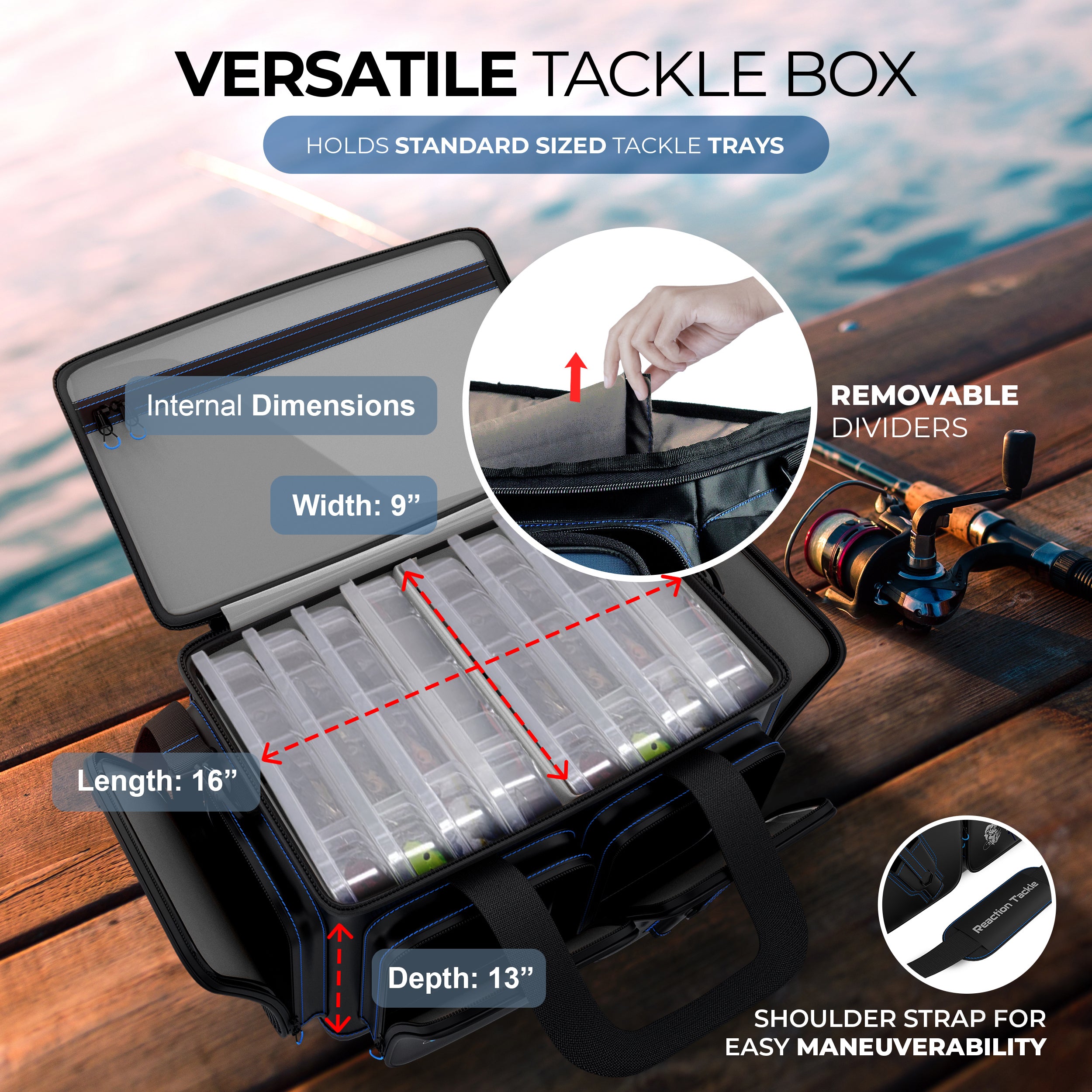 Reaction Tackle Large Water-Resistant Tackle Bag photo 5