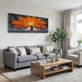 thumbnail image 3 of Canvas Wall Art for Living Room - Large Red Tree of Life Canvas Prints, Modern Abstract Nature Painting Wall Decor for Bedroom Bathroom and Office, 3 of 7