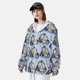 thumbnail image 3 of Balery Police Car Sudadera ligera de manga larga con capucha y protección solar UPF 50+ para hombre y mujer, ideal para pesca y running-XX-Large, 3 of 7