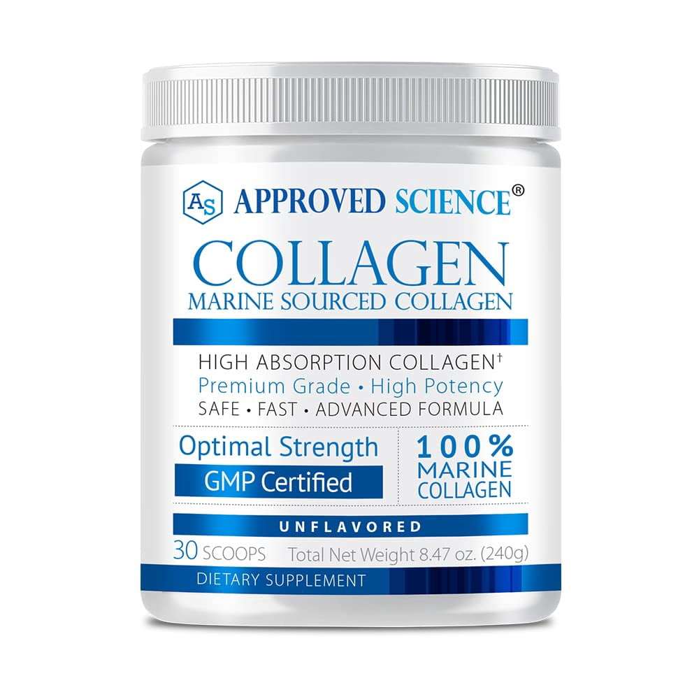 Approved Science Collagen Powder - Skin and Hair- 30 Scoops - One Month Supply