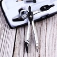 thumbnail image 2 of LEEYNEERGeometry Drawing Kit with Metal Compass Straight Ruler Triangle Ruler Protractor Pencil Eraser Sharpener 8 Pieces for Drawing, 2 of 8