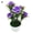 Purple, variant on SPRING PARK 1Pc Artificial Flower Potted Handmade Plant Bonsai Party Outdoor Garden Decoration