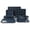Navy Blue, variant on Calphalon Legacy 10 Piece PFA Free Nonstick Bakeware Set - Blue/Grey Interior