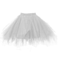 thumbnail image 2 of MKOSPLRT Girls Tutu Skirt 3 Layers Tulle Toddler Ballet Skirts Girls Tulle Tutu Dance Irregular Hem Ruffle Skirts for Dance Party 3-9 Years, 2 of 3
