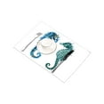 thumbnail image 3 of MKHERT Watercolor Blue Seahorse Sea Life Placemats Table Mats for Dining Room Kitchen Table Decoration 12x18 inch,Set of 4, 3 of 4