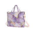 thumbnail image 7 of FORMRS Womens Corduroy Tote Bag Crossbody Shoulder Handbag with Pocket, Pastel Purple Marble Pattern, 7 of 7