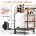 thumbnail image 4 of Soozier 45" Rebounder Trampoline for Adult with Adjustable Handle, Orange, 4 of 10