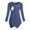 Dark Blue, variant on Women Maternity Tops Long Sleeve Solid Color Round Neck Pregnancy Asymmetric Nursing Top