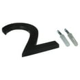 thumbnail image 5 of Architectural Mailboxes 3582DC Number 2 Solid Cast Brass 4 inch Floating House Number Dark Aged Copper ''2'', 5 of 7