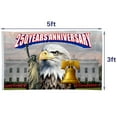 thumbnail image 5 of DianYu US 250 years ANNIVERSARY White House Flag Banner Outdoor Indoor Decoration Flag Double Stitched Polyester with Brass Grommets 3x5Feet Red/white/blue, 5 of 6