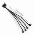 thumbnail image 2 of 4 Port 12V Fan Power Adapter Cable, 15 Pin SATA to 4 x 3/4 Pin Connector for PC Case Cooling System, 2 of 5