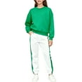 thumbnail image 2 of Girls 2 Piece Sweatsuit Long Sleeve Crew Neck Pullover Sweatshirts Elastic Waist Jogger Sweatpants Casual Outfits Sets with Pockets 3-14 Years, 2 of 6