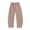 Khaki, variant on CPNG Girls Curved Barrel Sweatpants Solid Color Wide Leg Elastic High Waist Casual Pants Loose Street Style Jogger Pants