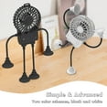 thumbnail image 5 of Small Robot Fan, Fun Desk Fan with Suckers, Rechargeable Portable Fan and Phone Stand 2 in 1, 3-Speed Adjustable, Portable Fan Hands-Free Cooling for Office, Travel & Outdoor, 5 of 11