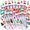 36 pcs long version, variant on 48 pcs Christmas Multicolor Ballpoint Pens 4 Colors in 1, Retractable 0.7mm Cartoon Cute Fun Pens for Santa Snowman Writing Pens (Random style)