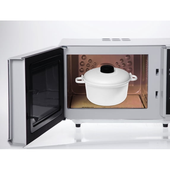 Bene Casa - 2.6 Qt. Microwave Pressure Cooker - Non-stick Surface and Locking Lid - Cooks Up to 12 Cups of Cooked Rice (6 Cups Uncooked)