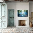 thumbnail image 5 of HFDF Claude Monet Water Lilies Canvas Wall Art, Monet Style Famous Oil Paintings Flowers Decor for Living Room, Modern Classic Floral Landscape Pictures for, 10x8inch Framed, 5 of 6