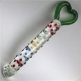 thumbnail image 2 of Green Heart Colorful Crystal Glass Body Massager Personal Massage Wand, 2 of 5