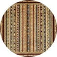 thumbnail image 1 of Ahgly Company Indoor Round Abstract Red Abstract Area Rugs, 8' Round, 1 of 6