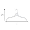 thumbnail image 3 of Honey-Can-Do Plastic Swivel Shirt Hangers, Clear, 8 Pack, 3 of 4