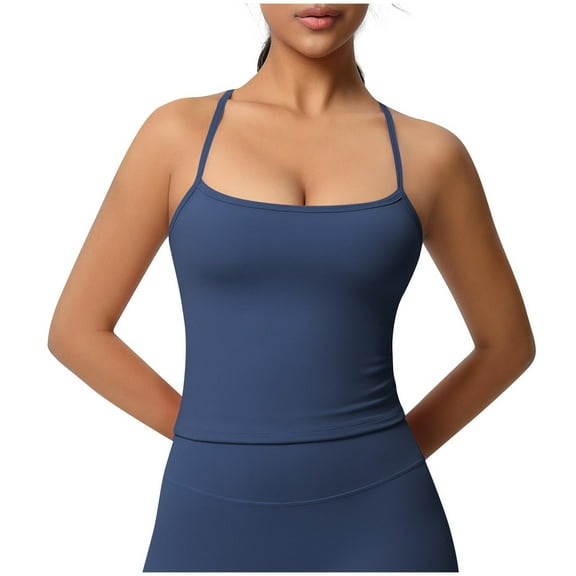 Mittory Womens Adjustable Camisole Sleeveless Square Neck Spaghetti Strap Tank Tops Basic Shirt