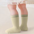 thumbnail image 7 of Baby Toddler Socks Cotton Crew Socks For Boys Girls Color-blocked Socks Infants First Walking Socks 0-12 Months 1T 2T 3T 4T 5T Kids, 7 of 7